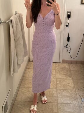 Hello Molly XS Purple flower Dress